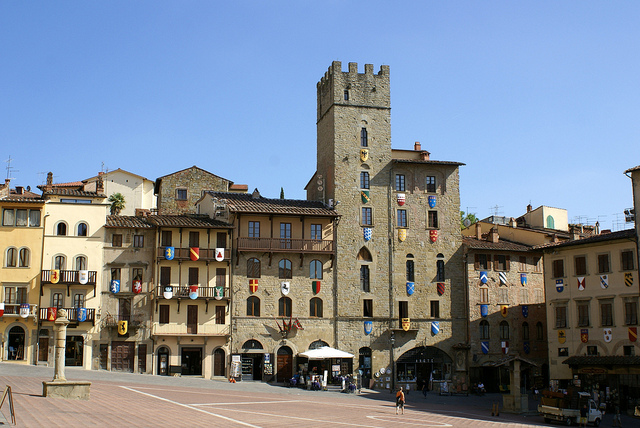Piazza Grande Arezzo Toskania Włochy