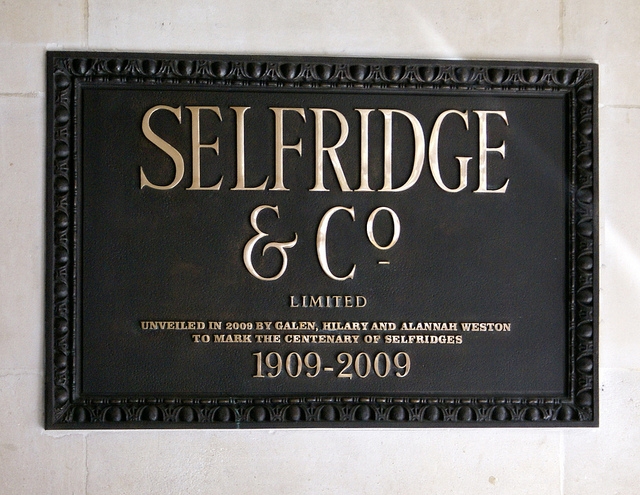 Londyn dom towarowy Selfridge