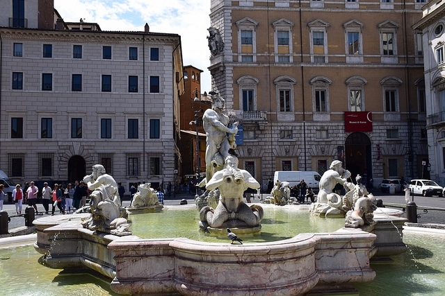 Fontana del Moro, Piazza Navona, Rzym, Włochy