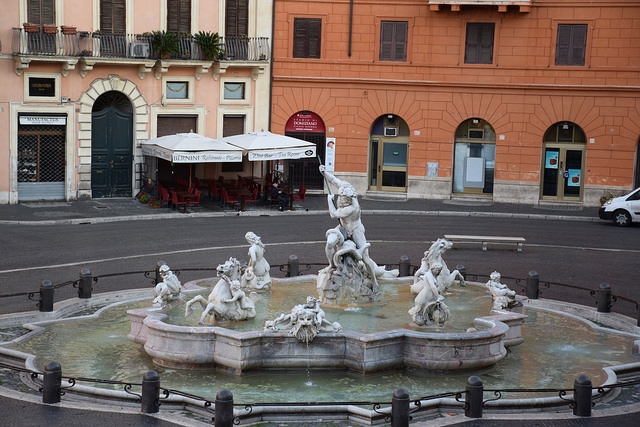 Fontanna Nepuna, Piazza Navona, Rzym, Włochy