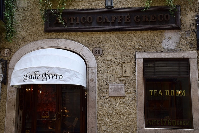Kawiarnia „Caffe Greco”, Via Condotti 86, Rzym, Włochy